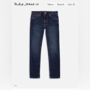Nudie Jeans Men's Deep Indigo Straight Jeans